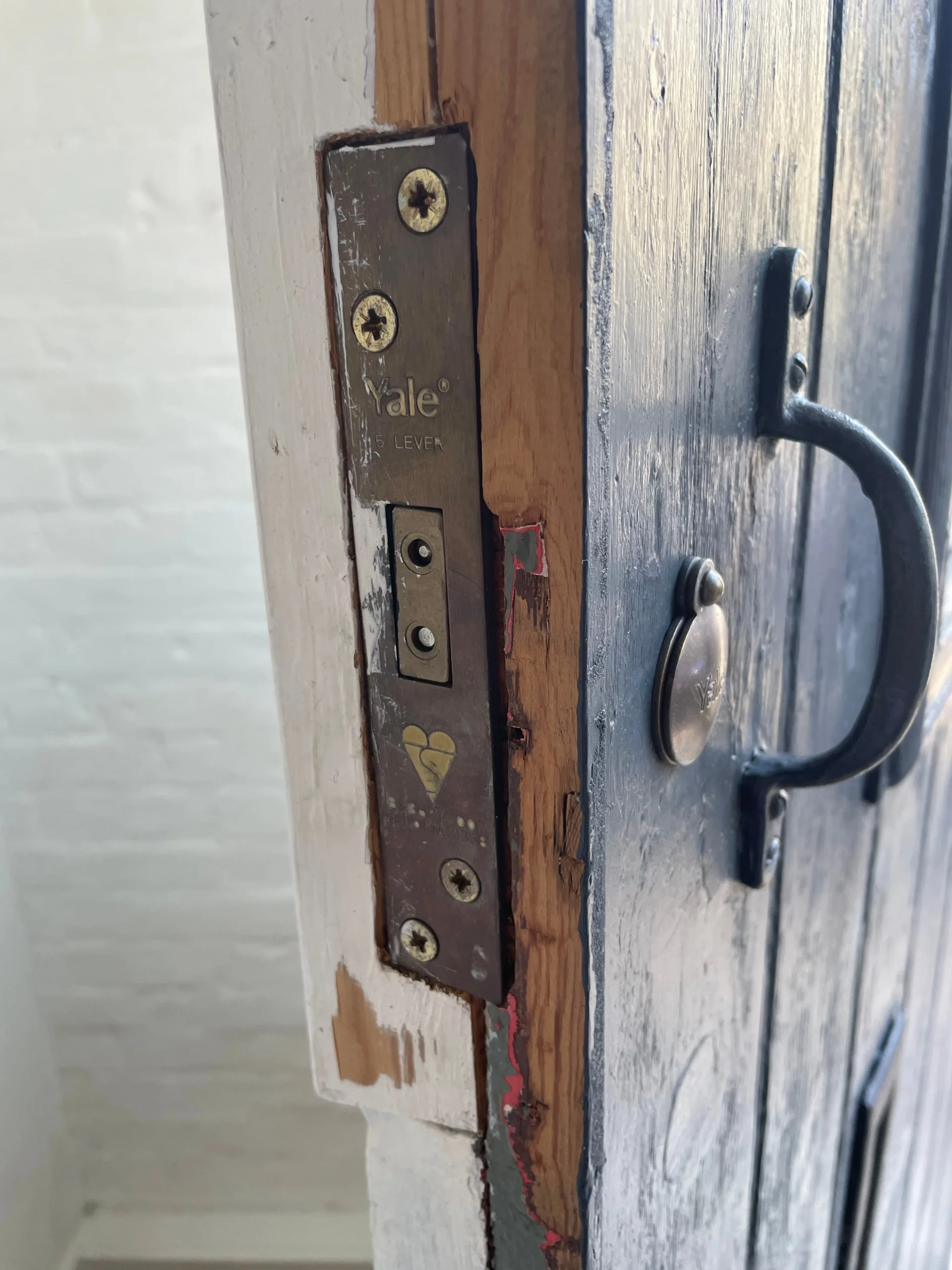 Old rusted lock in Whitstable